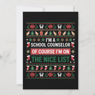 Convites Orientador Escolar Claro Na Lista dos Bons Natal