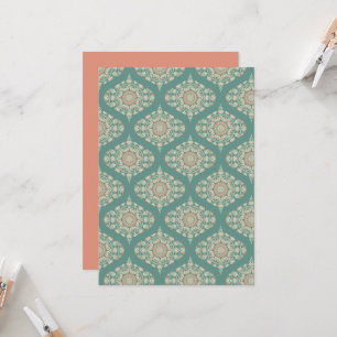 Convites Ornamentado de imagem retrátil Mandala Damask