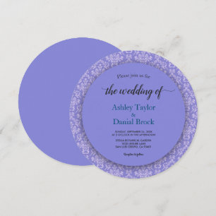 Convites Ornamentado Real Elegante Casamento tema damasco C