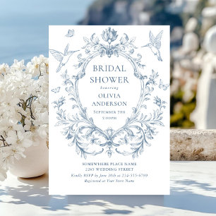 Convites Ornamentado Vitoriano Grace Dusty Chá de panela Az