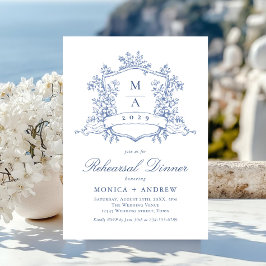 Convites Ornamentado vitorioso Crest REHEARSAL JANTO QR cód