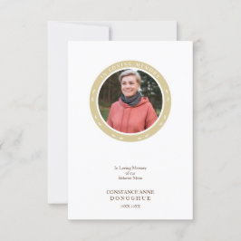 Convites Ornamental Remember Dear One Passed Away Funeral