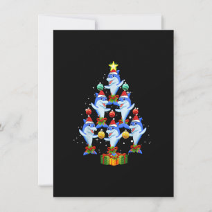 Convites Ornamentos de Árvore de Natal de Golfinho Papais n