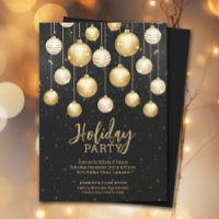 Ornamentos de Árvore de Natal Dourado Preto