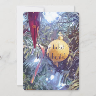 Convites Ornamentos de férias de inverno