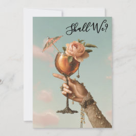 Convites *~* Ornate 3 A101 Coquetel FOTO  DESPEDIDA DE SOLT