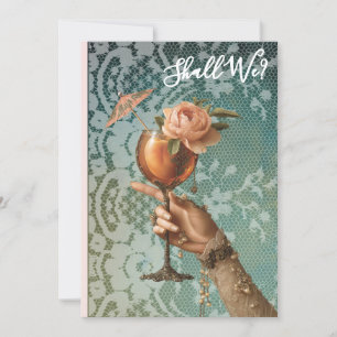 Convites *~* Ornate A101 Coquetel FOTO 3 DESPEDIDA DE SOLTE