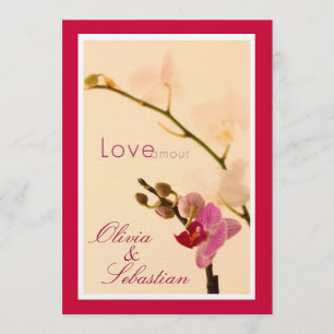Convites Orquídea Amor Amour Convida