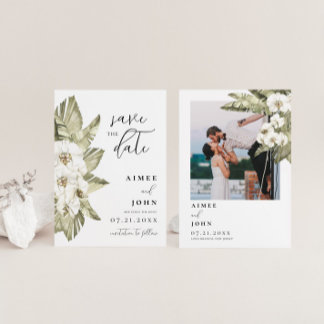 Convites Orquídea Branca Salva a Data