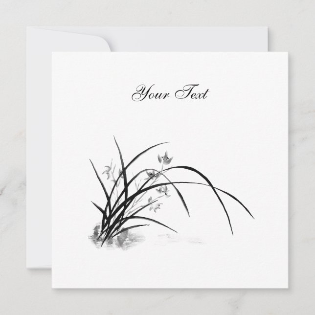 Convites Orquídea Elegância (Frente)