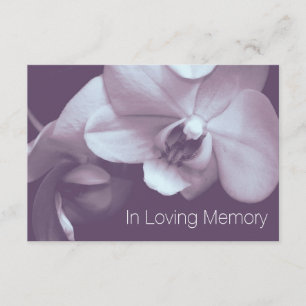 Convites Orquídea no amor à memória 4 Celebração da vi