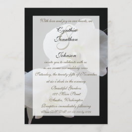 Convites Orquídeas Brancas Renováveis de Vow do Casamento