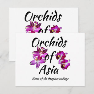 Convites Orquídeas da Ásia