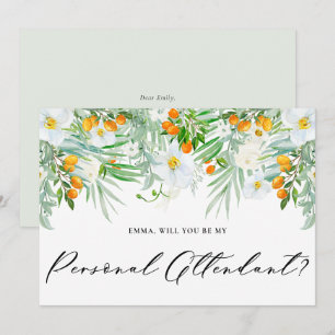 Convites Orquídeas e Kumquats Sejam Meu Ajudante Pessoal