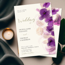 Orquídeas Púrpura Clássicas Modernas Casamento Dou