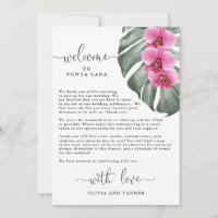 Orquídeas Rosa Vibrante e Boas-Vindas Tropicais Mo