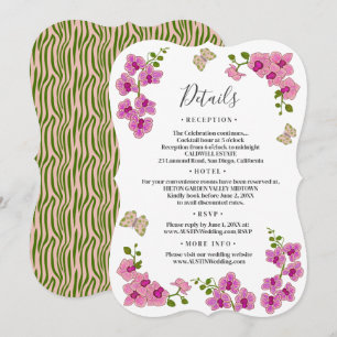 Convites Orquídeas Roxas Delicadas e Elegantes Detalhes Cas