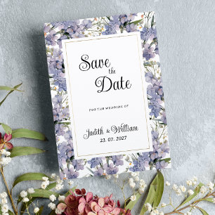 Convites Orquídeas selvagens da lavanda da horta floral Gua