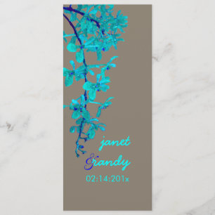 Convites ORQUÍDEAS TURQUESA/RENANTHERA/Cor DIY