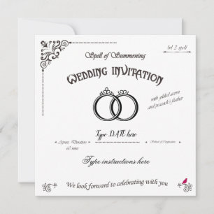 Convites Ortografia de convocação de convidados de casame