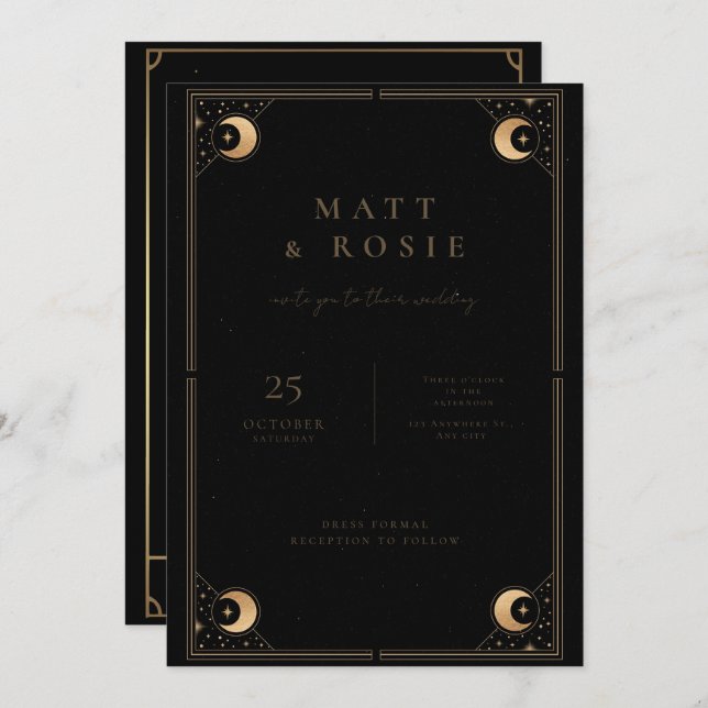 Convites Os Amantes Convidam, Tarot Weditation (Frente/Verso)