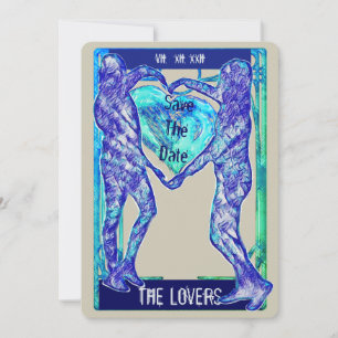 Convites Os Amantes Tarot: Salve a Data