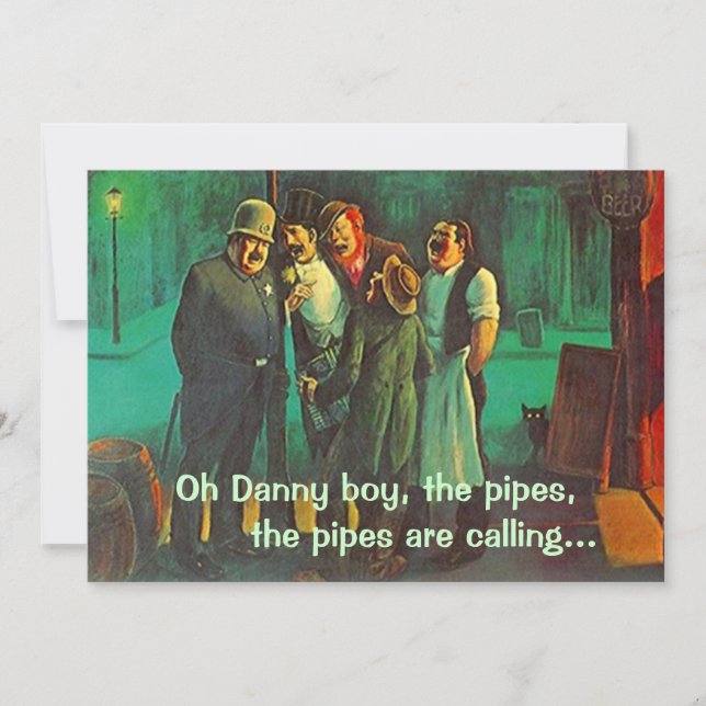 Convites Os amigos dos vizinhos que cantam o dia de St (Frente)