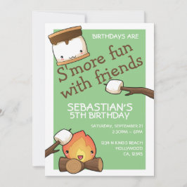 Convites Os aniversários são mais divertidos com amigos mar