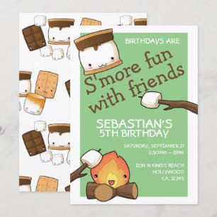 Convites Os aniversários são mais divertidos com amigos mar