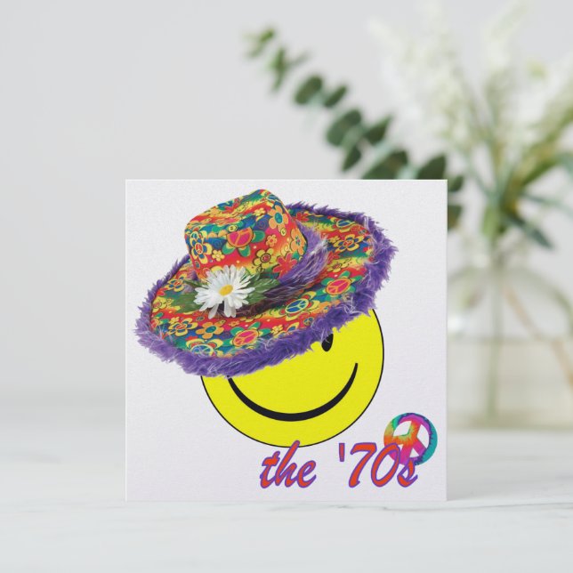 Convites Os anos 70 (Em pé/Frente)