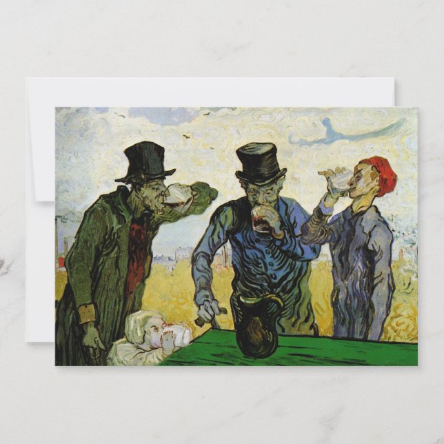 Convites Os Bebedores por Vincent van Gogh (Frente)