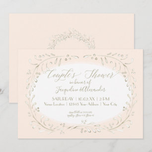 Convites Os casais regam a folha moderna da grinalda da