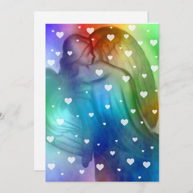 Convites Os Céus Estão Chovendo Corações Hoje (Frente/Verso)