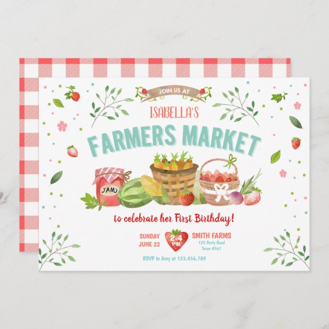 Convites Os fazendeiros introduzem no mercado o partido (Frente/Verso)