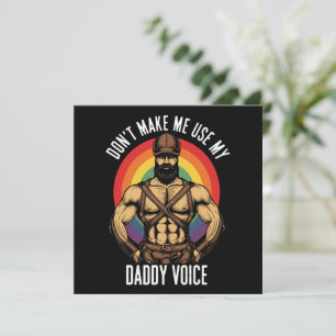 Convites Os Homens Não Me Fazem Usar Minha Voz De Papai Urs