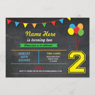 Convites Os meninos òs dois das meninas do aniversário da