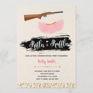 Convites Os plissados ou o género dos rifles revelam o