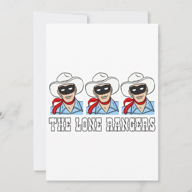 Convites Os Rangers Solitários (Frente)