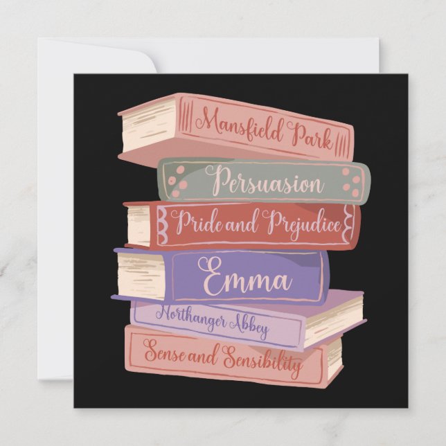Convites Os Romances de Jane Austen V (Frente)