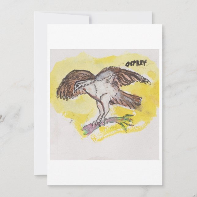 Convites Osprey Greeting Card (Frente)