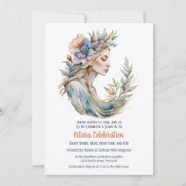 Convites Ostara Equinócio da Primavera Flor Deusa Sabbat
