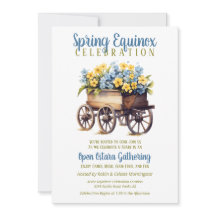 Ostara Equinócio de Primavera Carrinho de Flores V