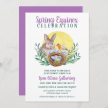 Ostara Primavera Equinox Bunny & Bird Nest Sabbat