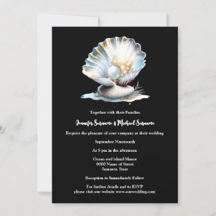 Convites Ostra costeira de marfim negro