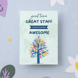 Convites Ótima Equipe Ótimo Staff Obrigado Por Ser Incrível