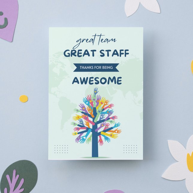 Convites Ótima Equipe Ótimo Staff Obrigado Por Ser Incrível (Criador carregado)