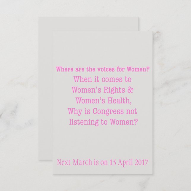 Convites Ouça mulheres (2017) (Frente/Verso)