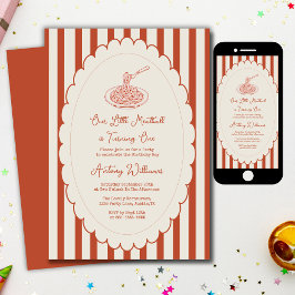 Convites Our little meatball is turning one 1st Birthday 