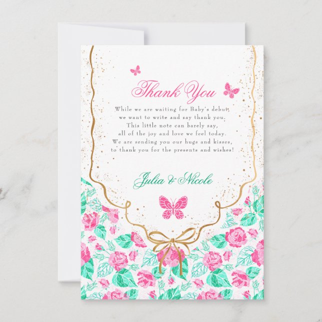 Convites Our Lovely One Baby Shower Invitation (Frente)