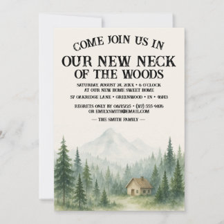Convites Our New Neck Of The Woods | Housewarming Party